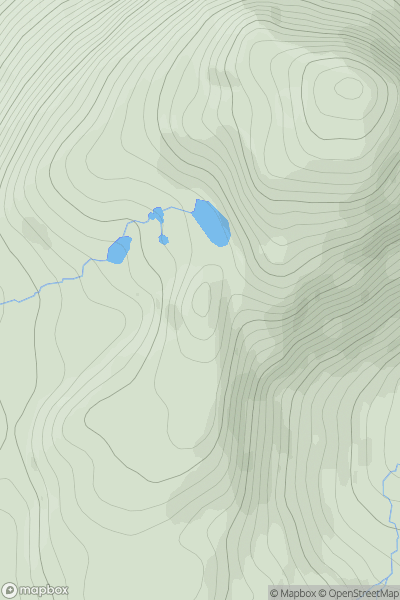 Thumbnail image for Sgurr Dubh South Top [Applecross to Achnasheen] showing contour plot for surrounding peak